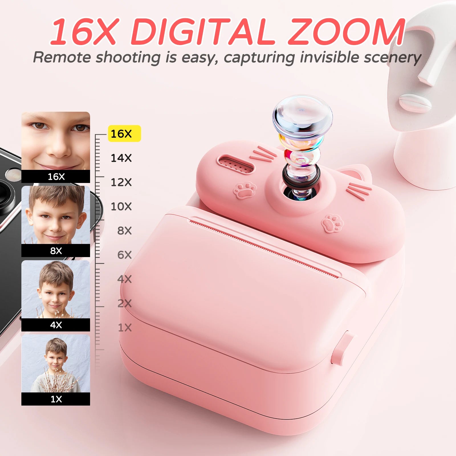 Kids Instant Print Camera – 1080p Toy Camera
