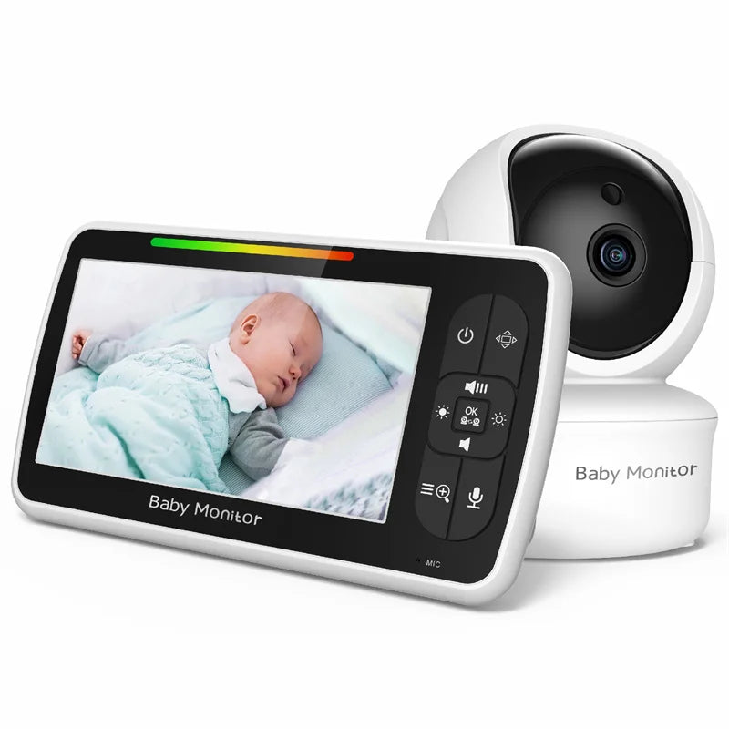 Babystar 5" Video Baby Monitor with Remote Pan-Tilt-Zoom & Two-Way Talk