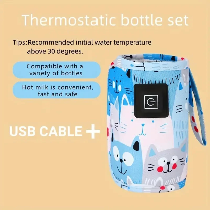 Portable USB Milk & Water Warmer – Travel-Ready Bottle Heater