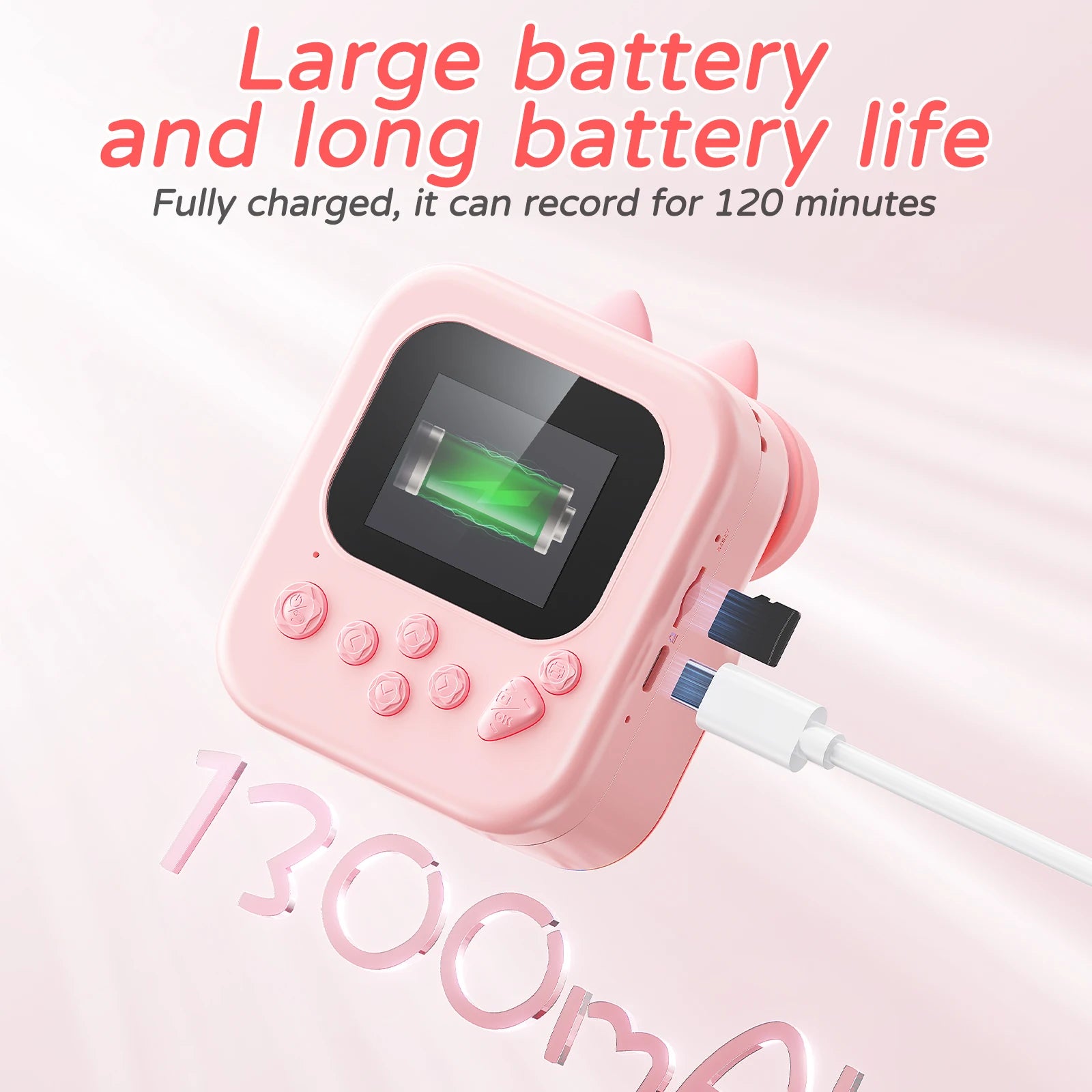 Kids Instant Print Camera – 1080p Toy Camera