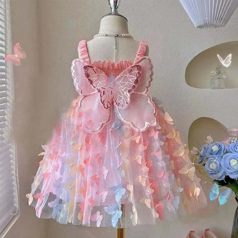 Butterfly Party Dress for Baby Girls – Colourful Outfit for Birthdays and Special Occasions