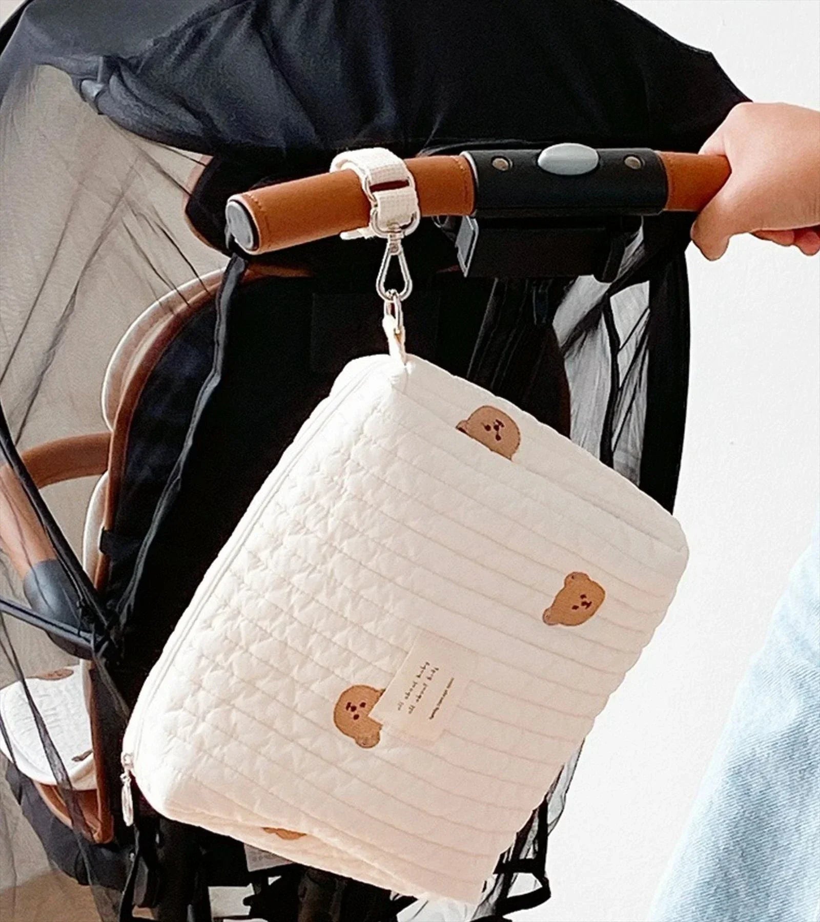 Quilted Stroller Nappy Bag Organiser