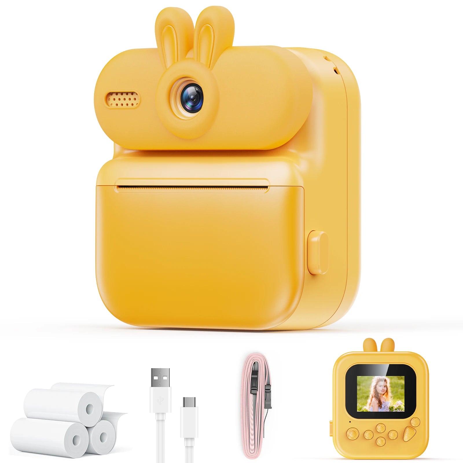 Kids Instant Print Camera – 1080p Toy Camera