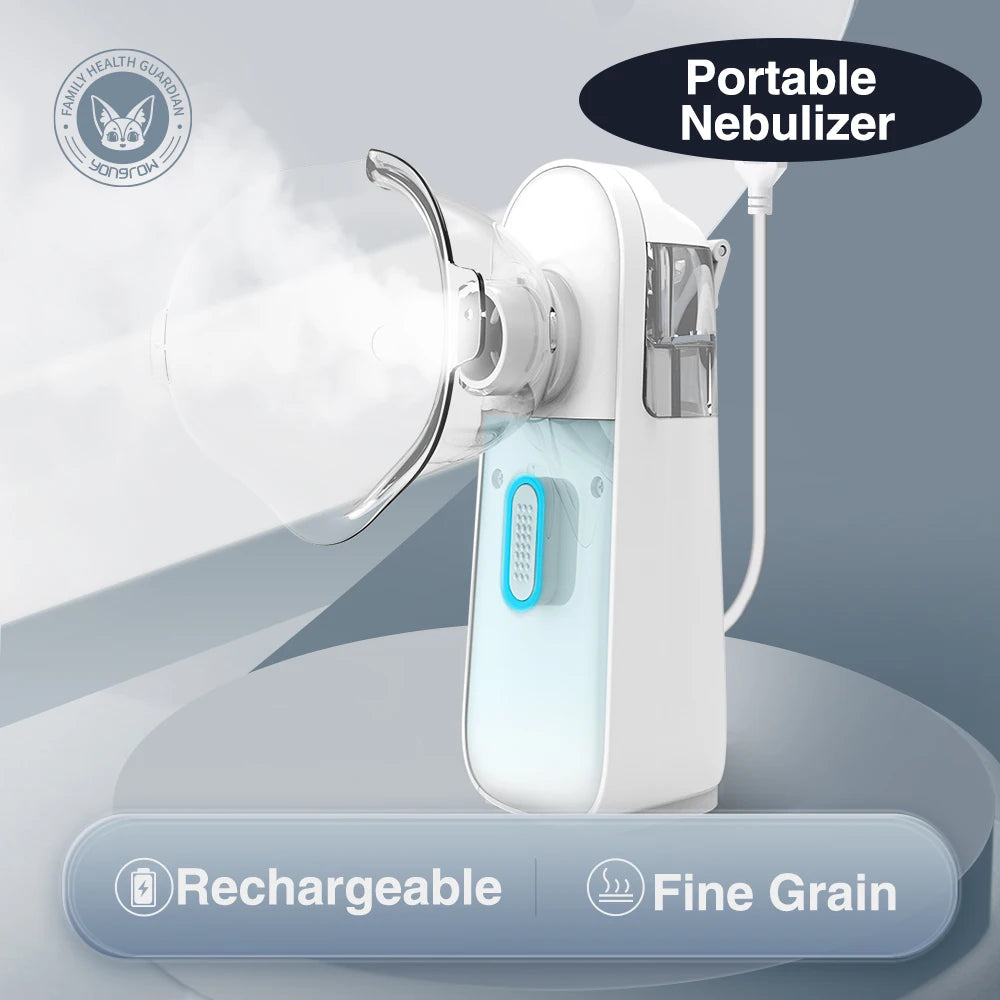Portable Rechargeable Nebuliser Inhaler for Kids & Adults