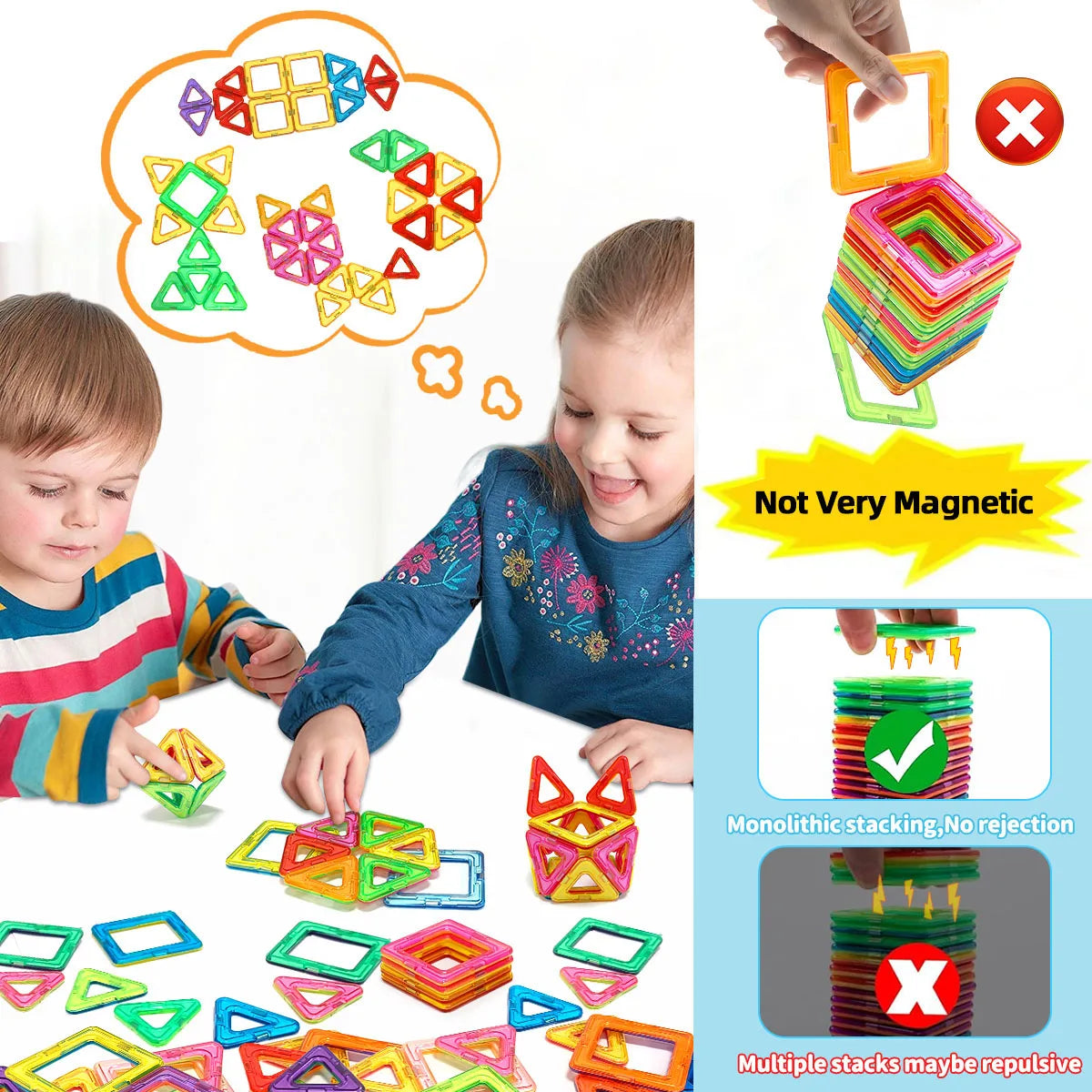 STEM Magnetic Blocks for Play, Learn & Build - Inspire Creativity