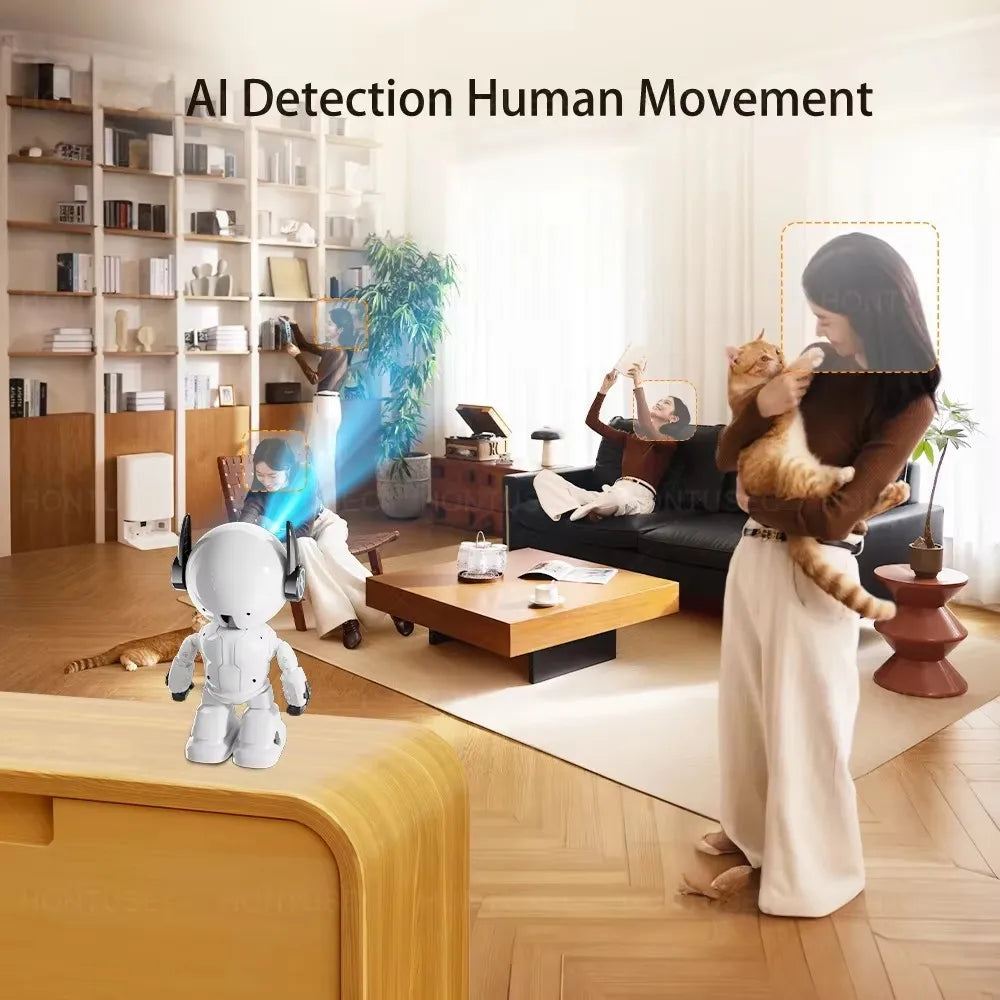 HiEasy Robot 5MP Wi-Fi Indoor Smart Camera with Night Vision & Auto Tracking