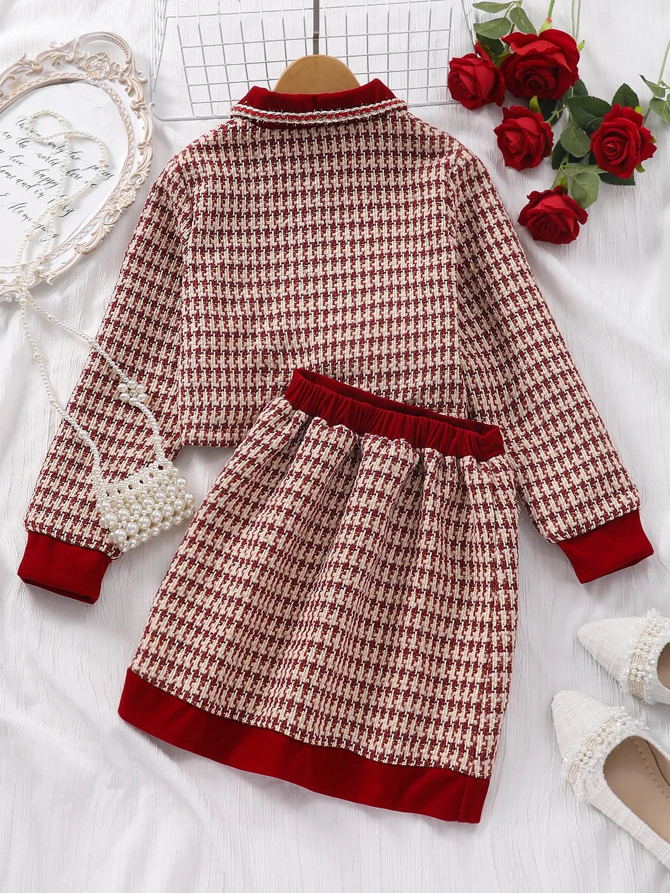 Elegant Long Sleeve Outfit Set for Girls