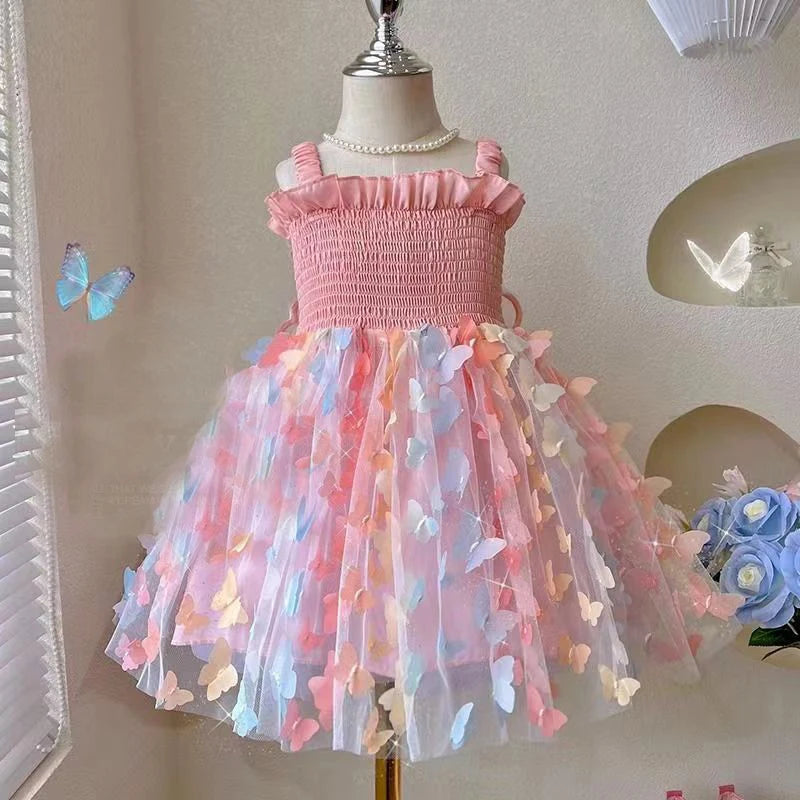 Butterfly Party Dress for Baby Girls – Colourful Outfit for Birthdays and Special Occasions