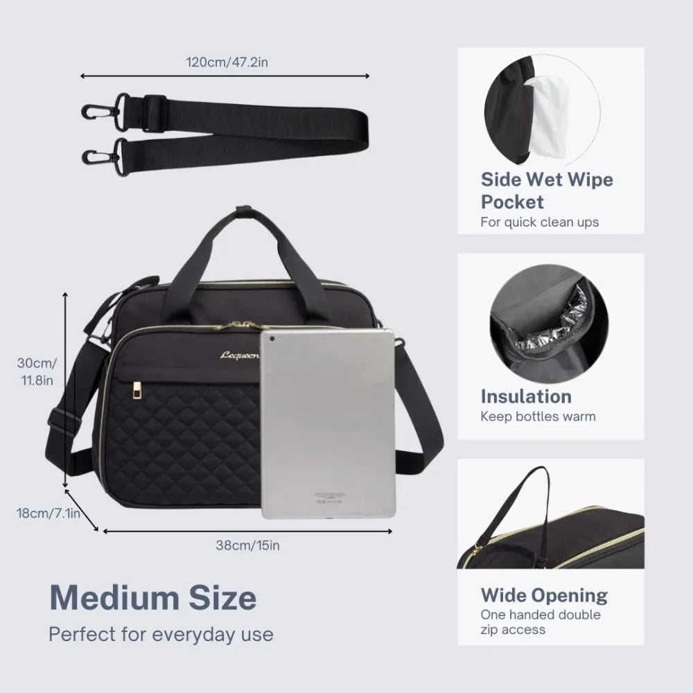 Large Crossbody Nappy Bag for Parents