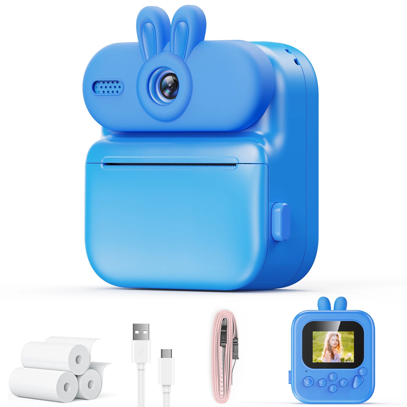 Kids Instant Print Camera – 1080p Toy Camera