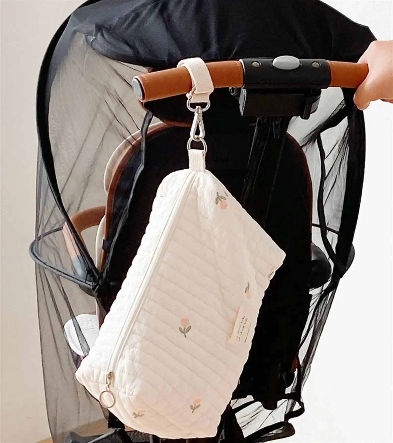 Quilted Stroller Nappy Bag Organiser