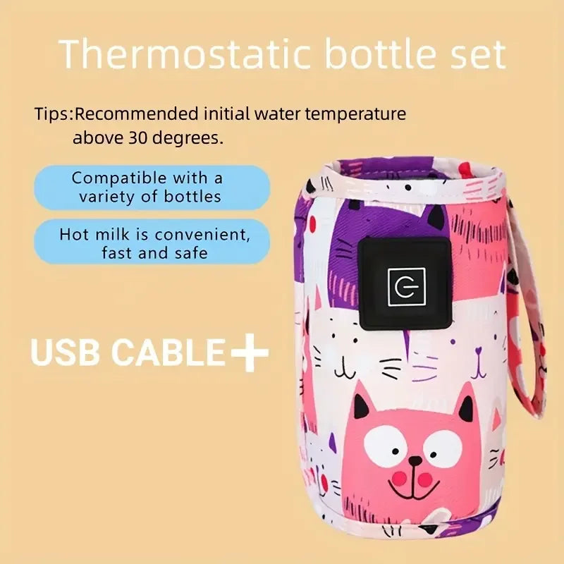 Portable USB Milk & Water Warmer – Travel-Ready Bottle Heater