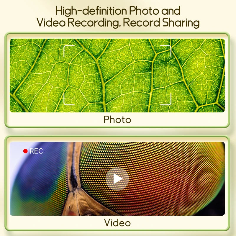 Children’s Electronic Microscope x1000 with HD Screen - 200MP